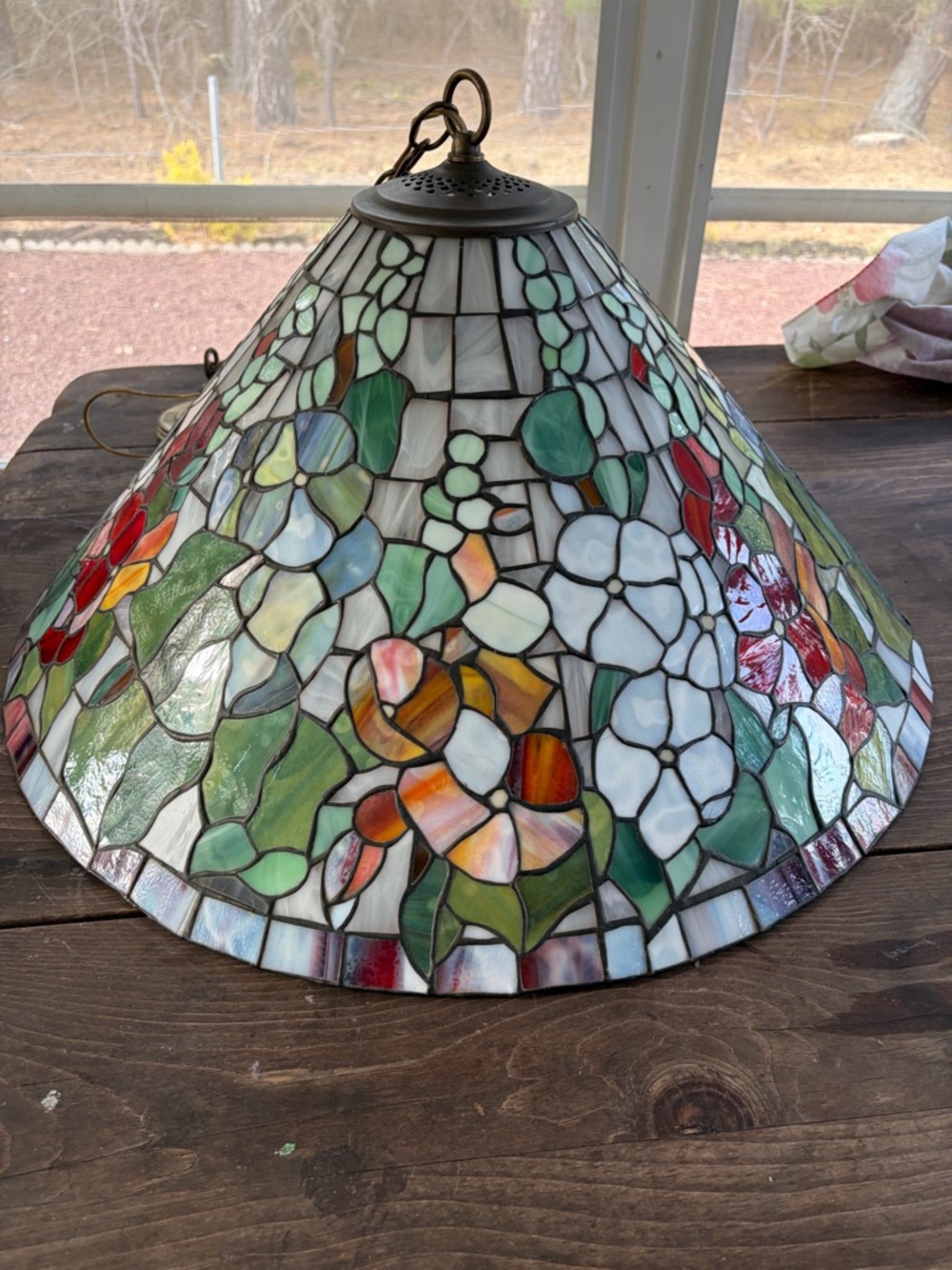 Tiffany style chandelier lampshade